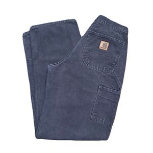 Vintage Carhartt B11 PTB Carpenter Pants 30x32 Faded USA Single Knee Canvas